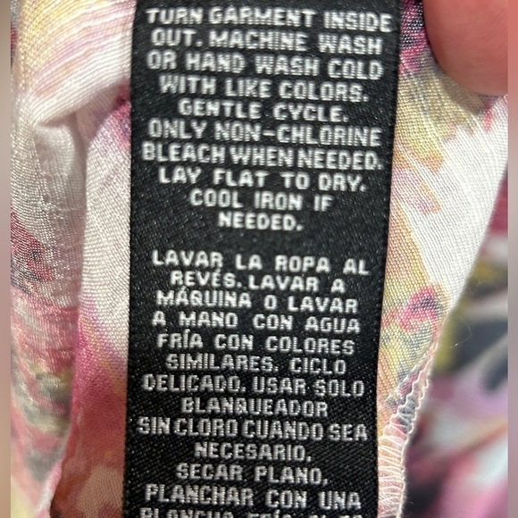 Zac & Rachel Women’s Plus Size Floral Tie Dye Multi-Colored Blouse Size-2X - Picture 7 of 11